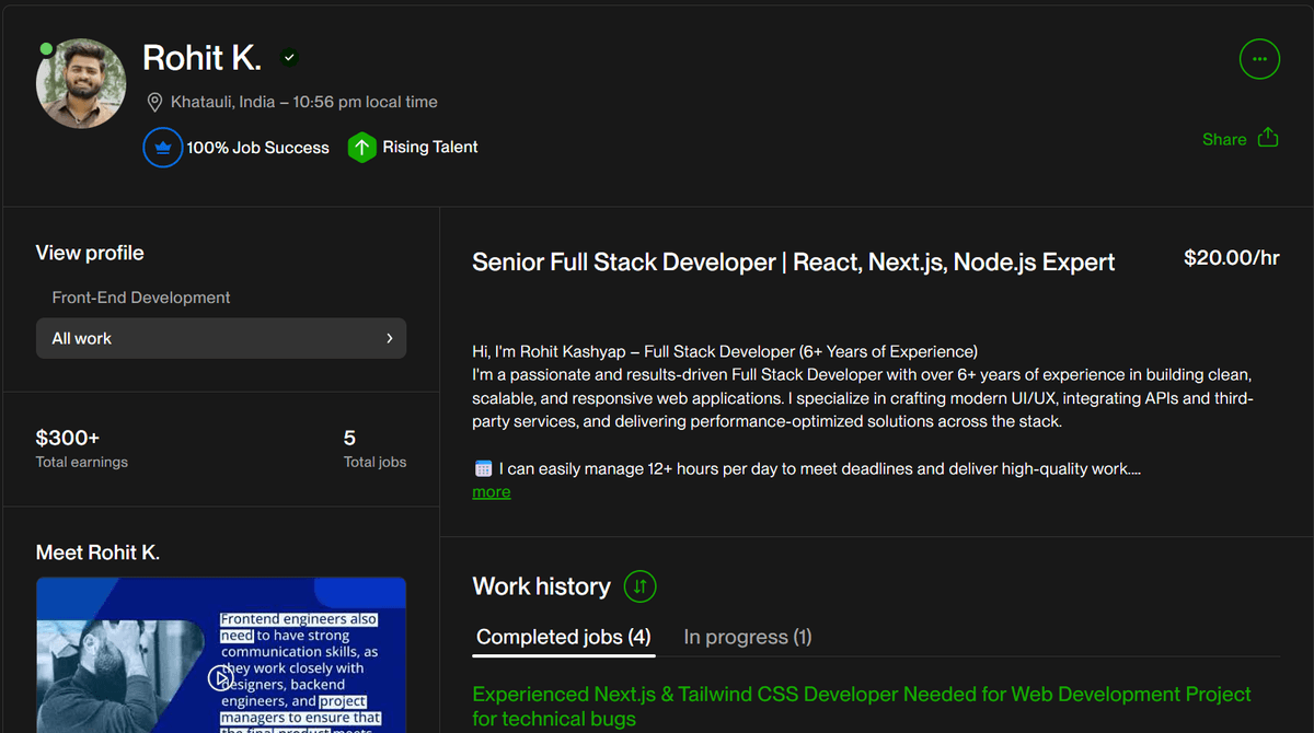 Upwork Profile